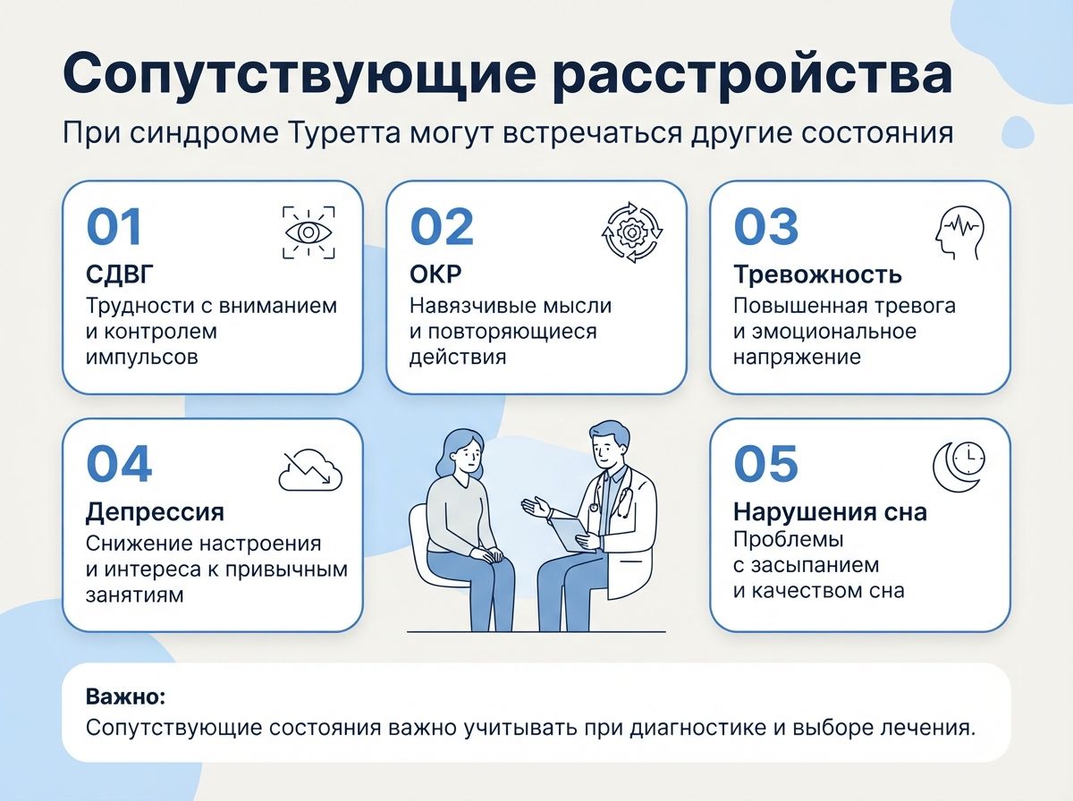 Лечение синдрома Туретта в Колпашево инфографика